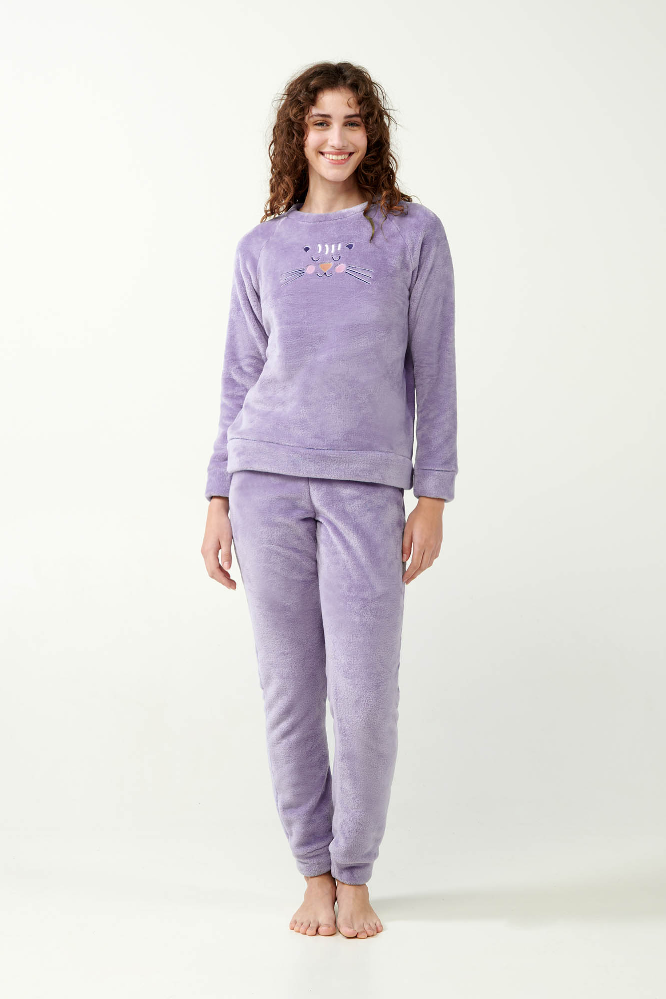 Πυτζάμα Fleece με Μανσέτες