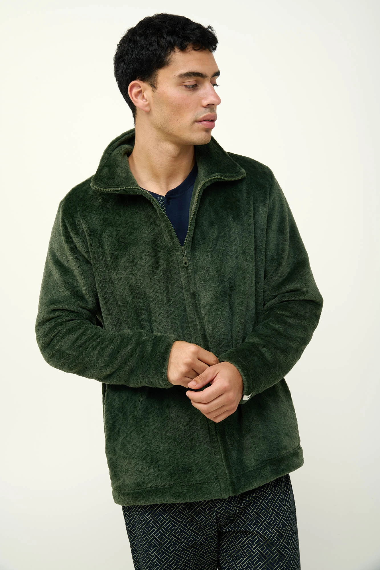 Ανδρικό Fleece Τζάκετ με Φερμουάρ