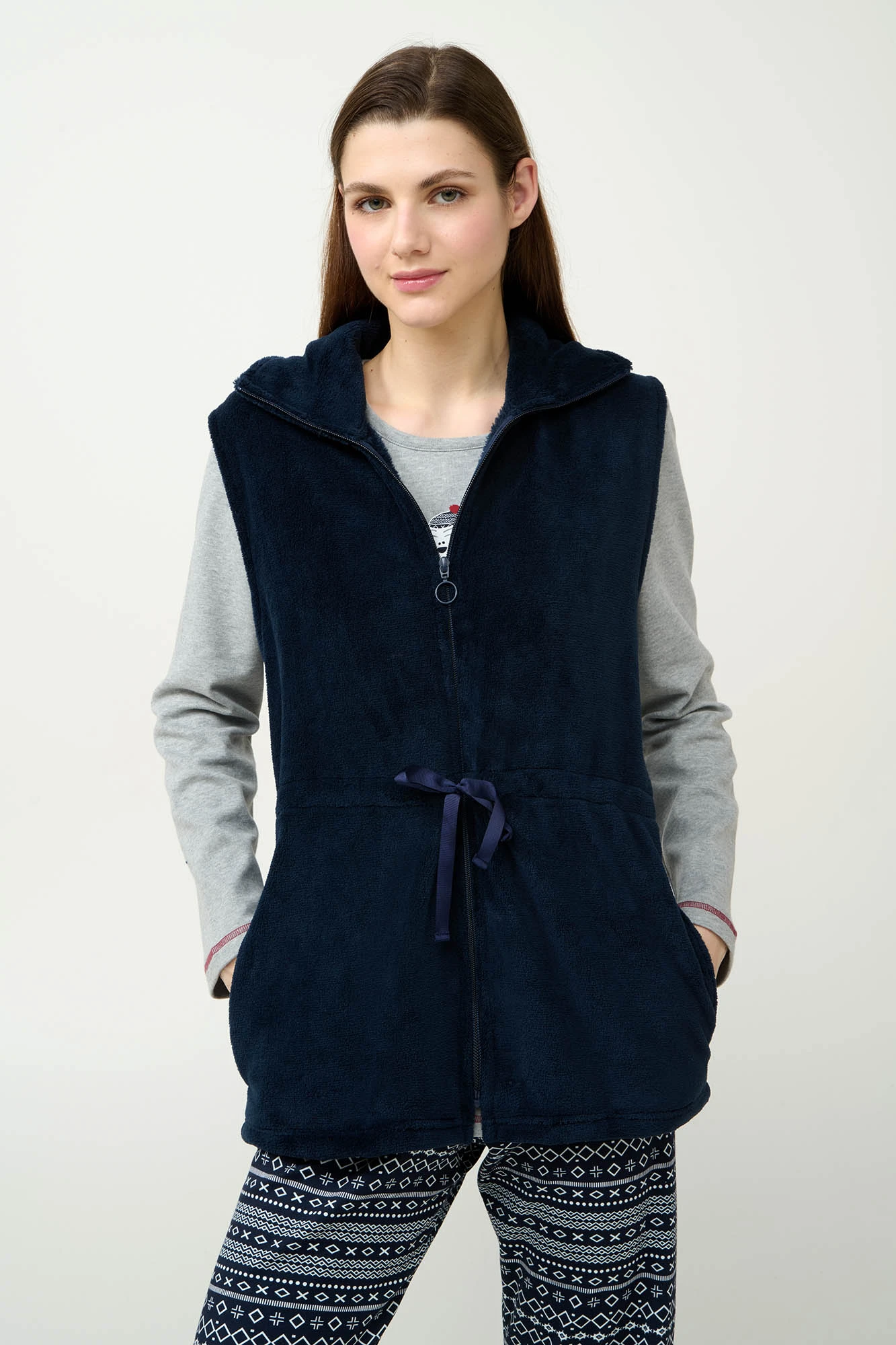 Γυναικείο Fleece Γιλέκο με Φερμουάρ