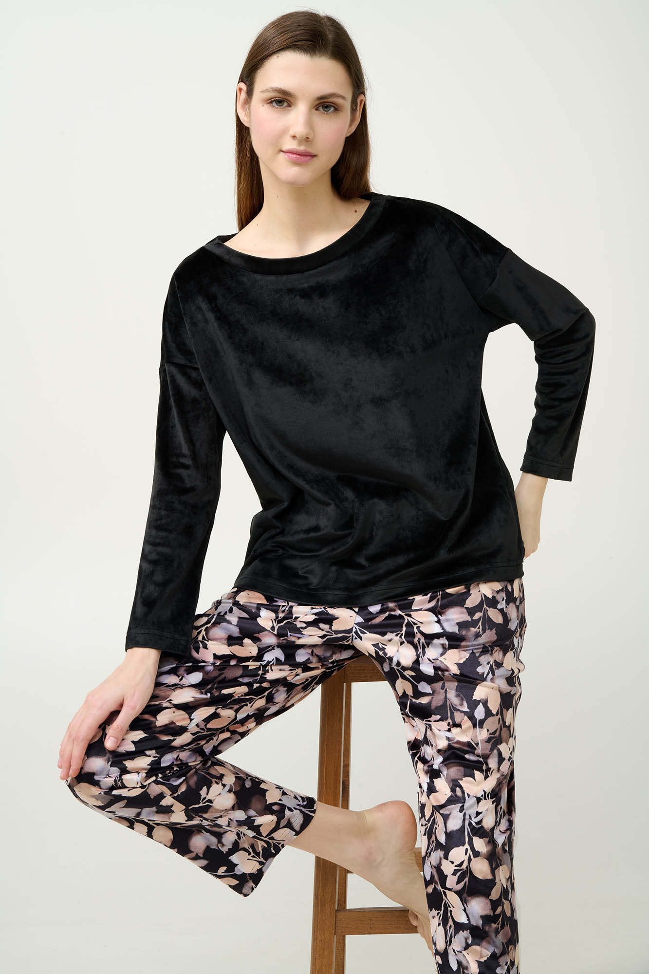 Γυναικείο Velvet Σετ Σπιτιού