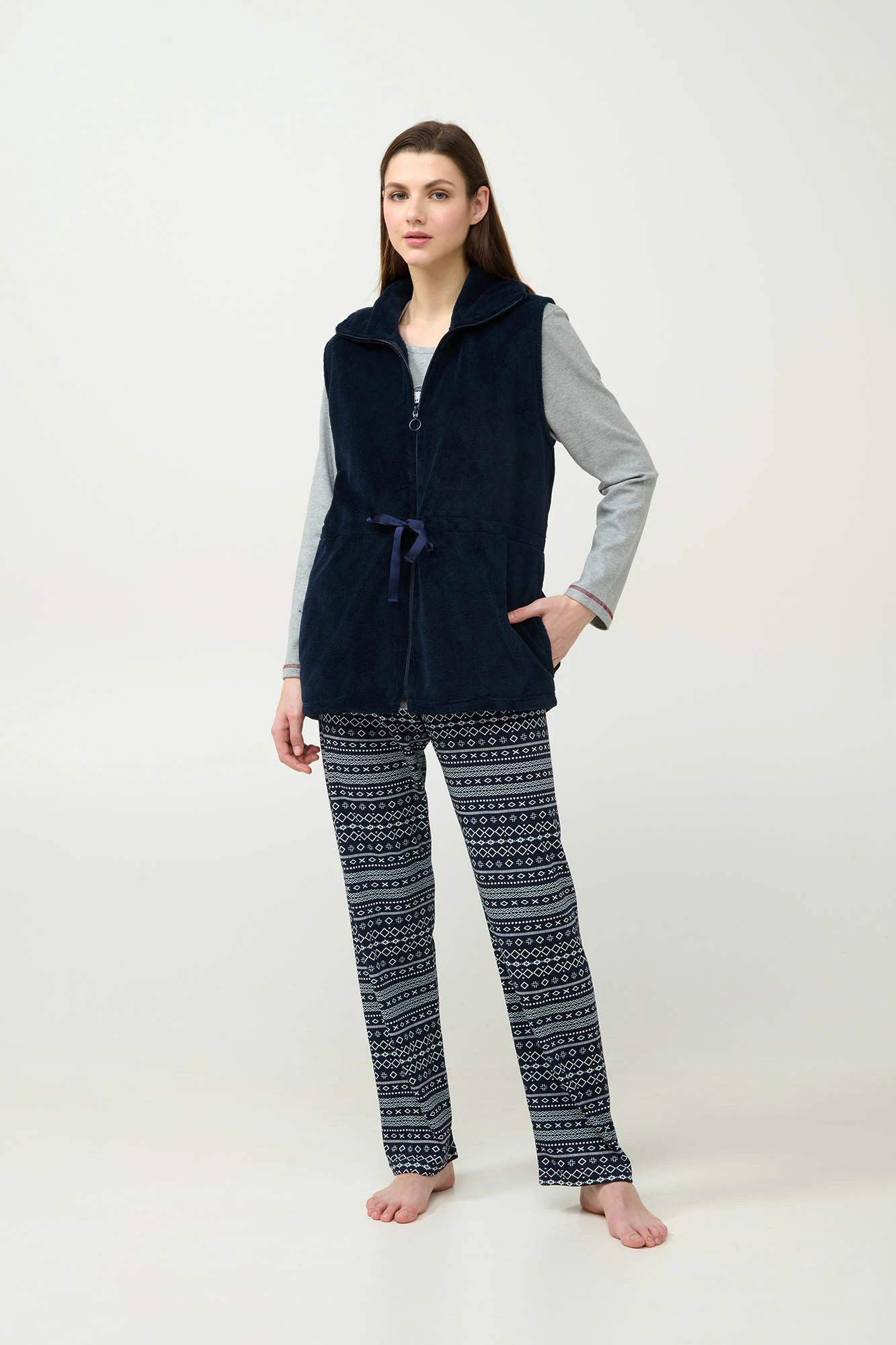 Γυναικείο Fleece Γιλέκο με Φερμουάρ