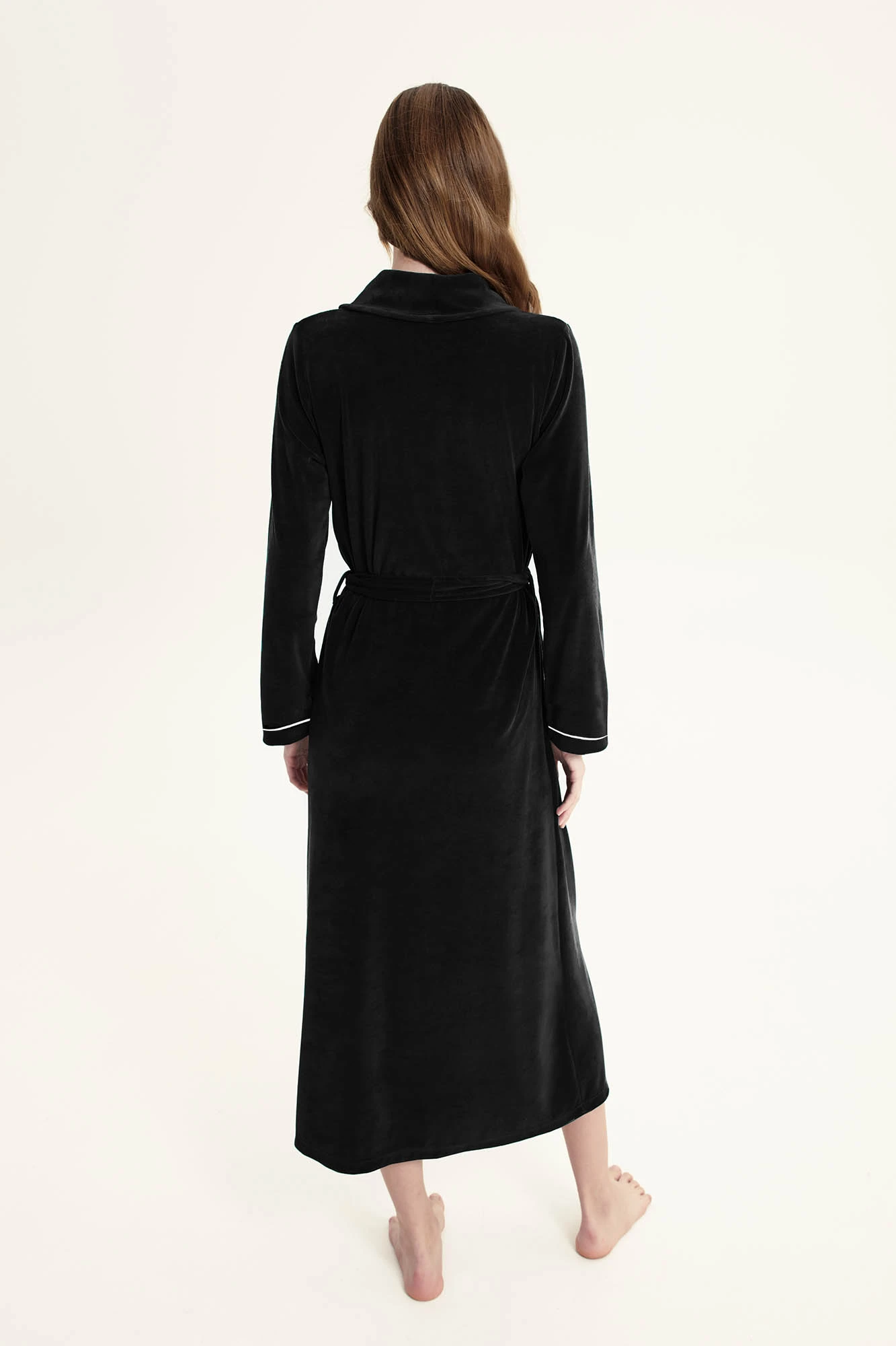 Γυναικεία Σταυρωτή Velvet Ρόμπα