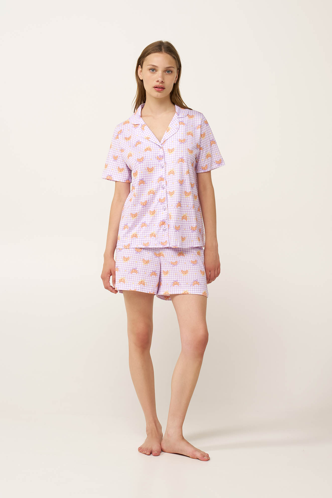 Γυναικεία Βαμβακερή Κουμπωτή Πυτζάμα