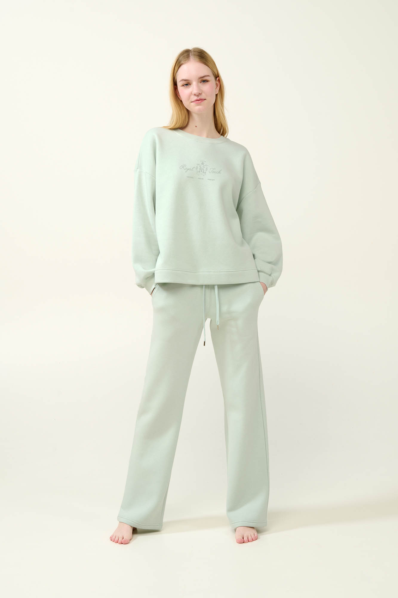 Γυναικεία Φούτερ Φόρμα με Μανσέτες