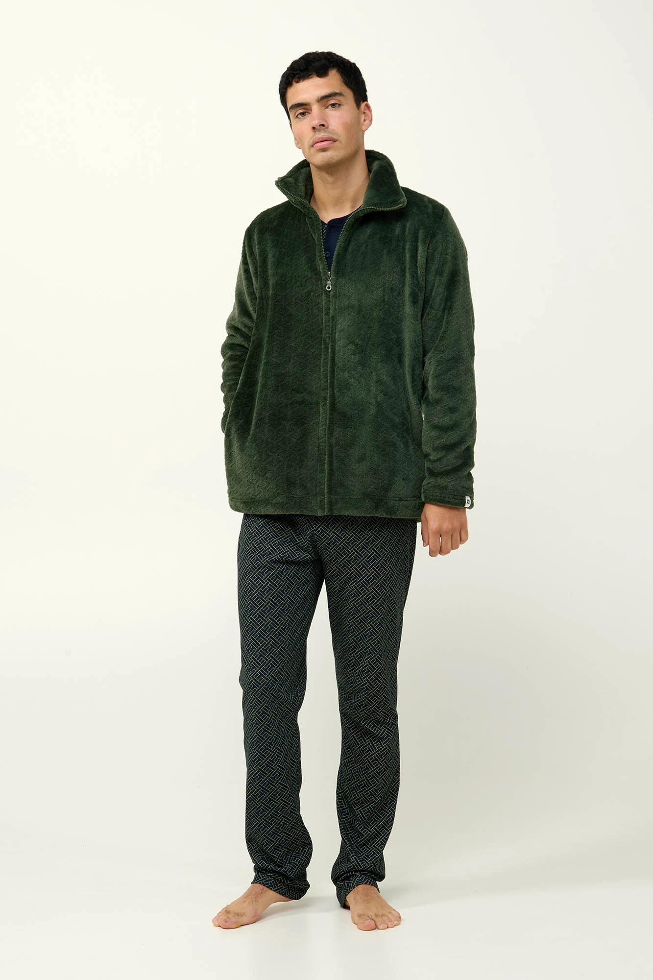 Ανδρικό Fleece Τζάκετ με Φερμουάρ