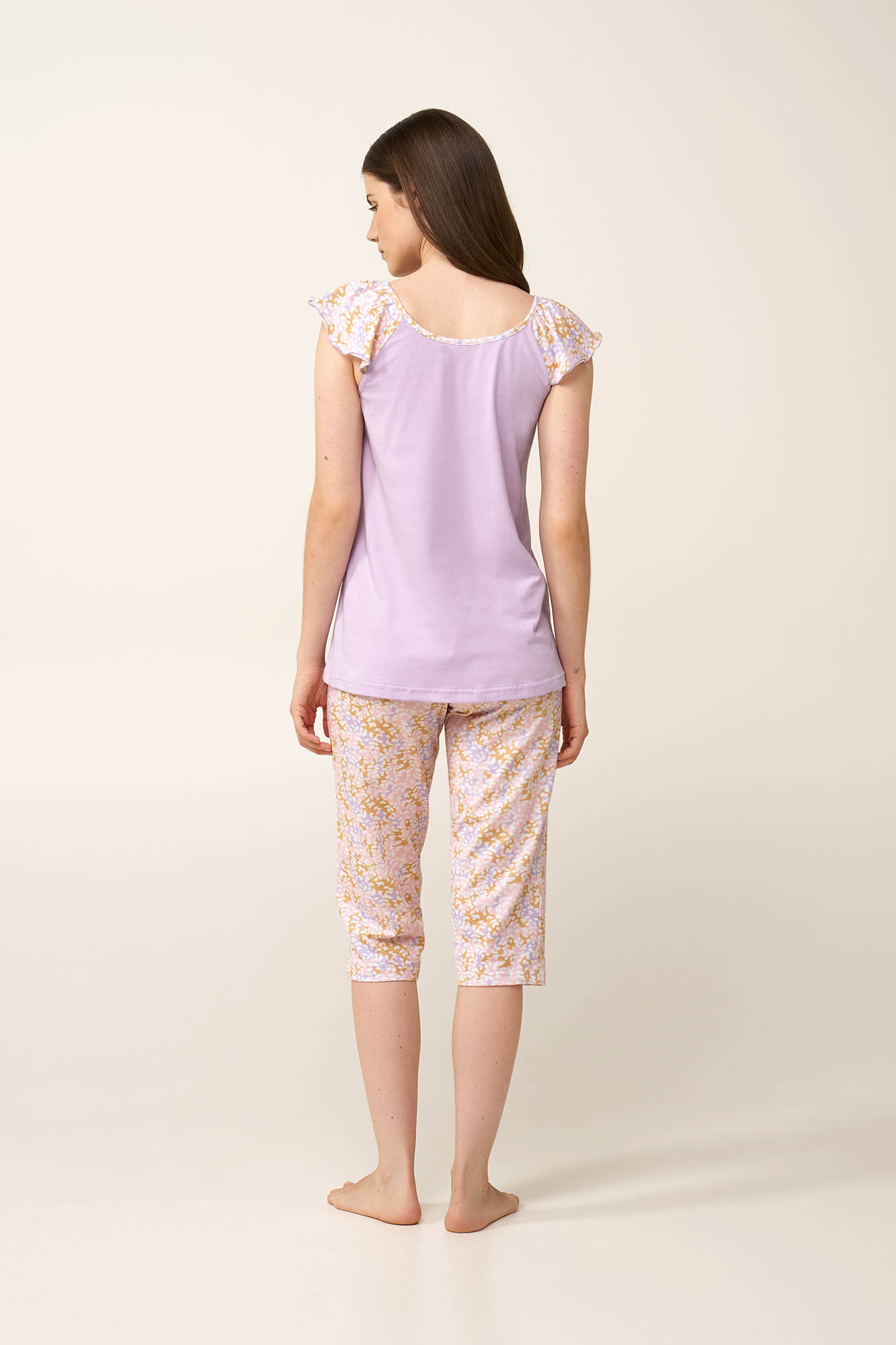 Γυναικεία Βαμβακερή Πυτζάμα Κάπρι