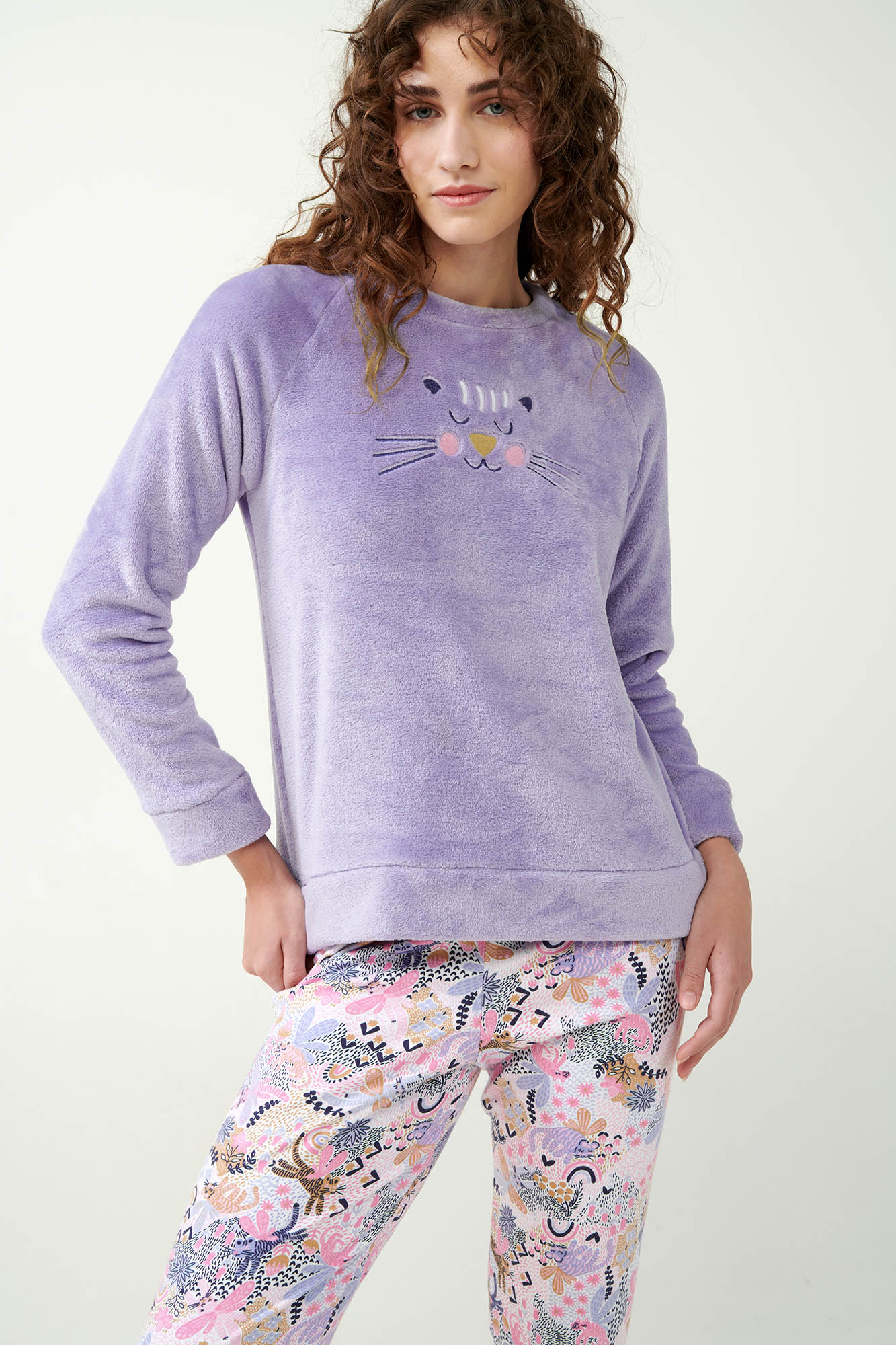 Πυτζάμα Interlock με Fleece Μπλούζα