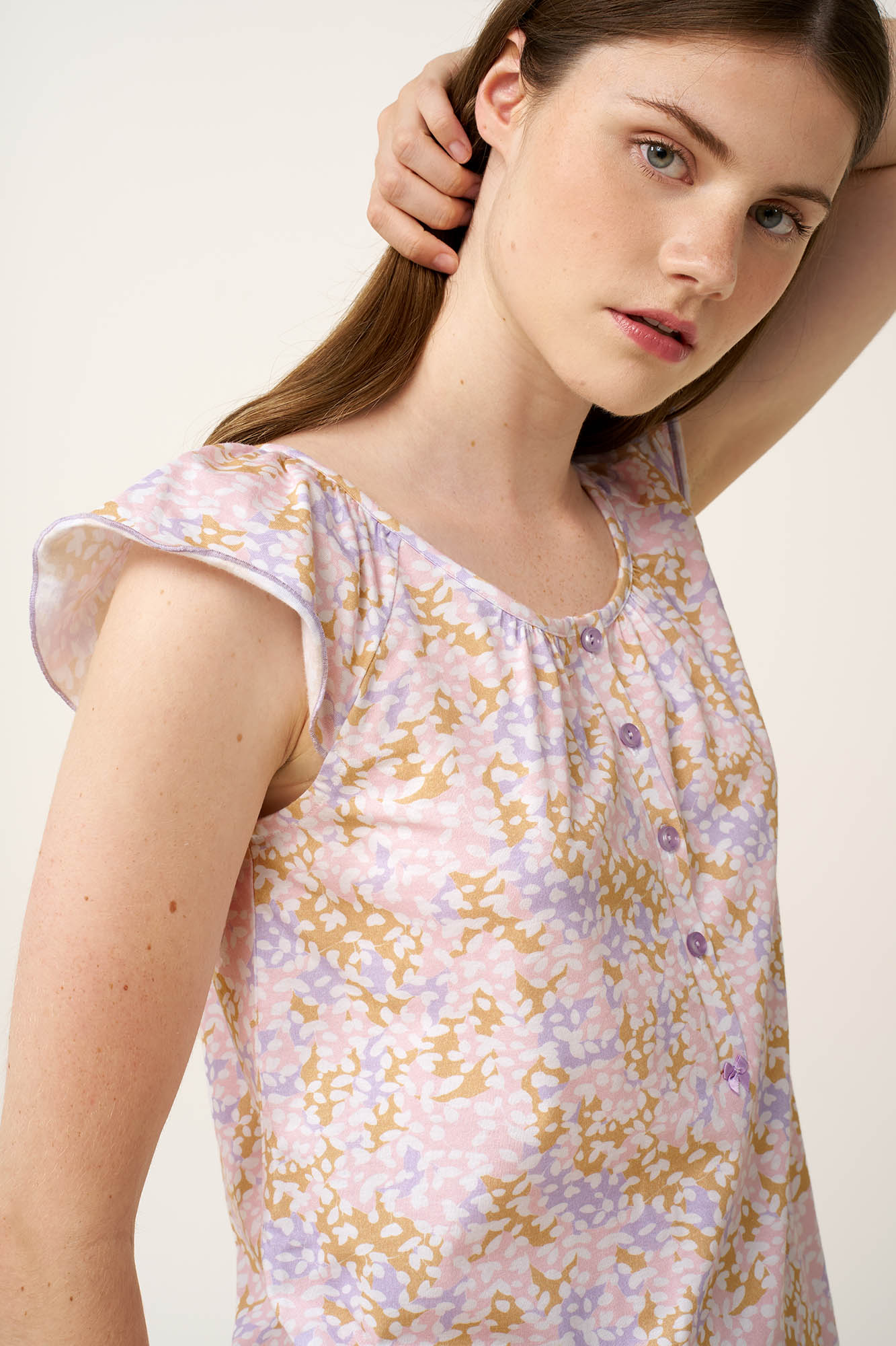 Γυναικεία Βαμβακερή Πυτζάμα με Πατιλέτα