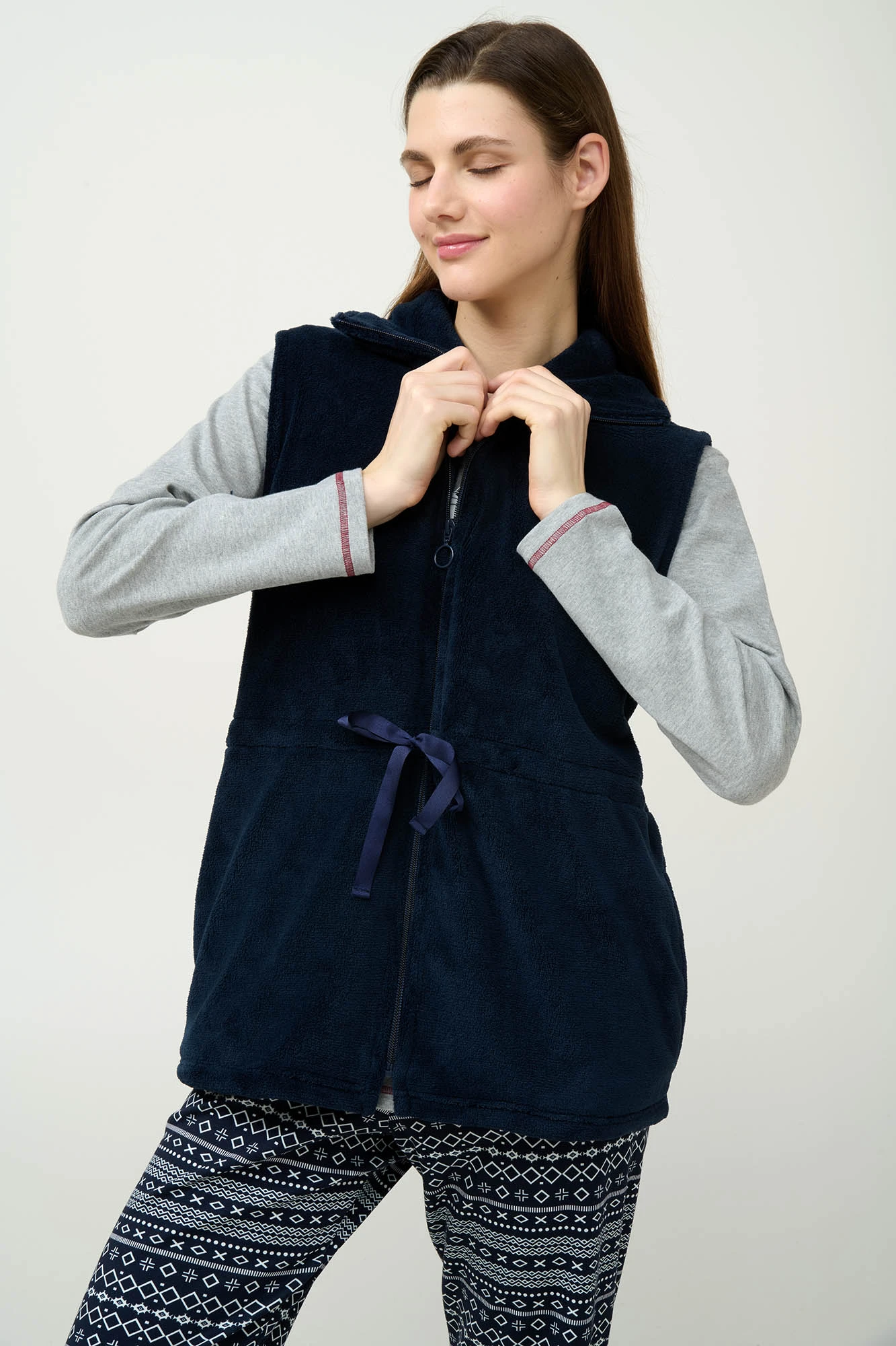 Γυναικείο Fleece Γιλέκο με Φερμουάρ