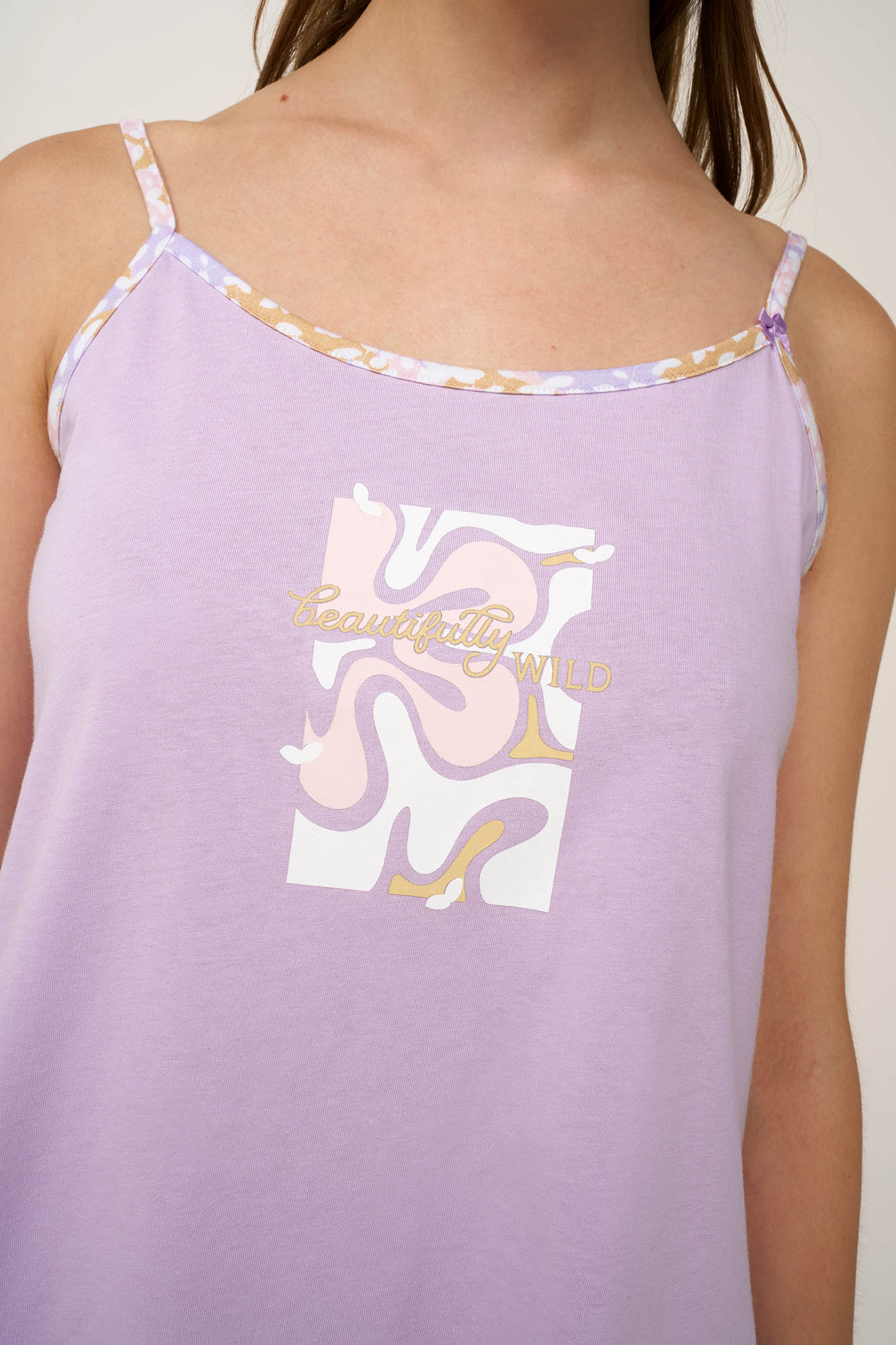 Βαμβακερό Babydoll με Τιράντες