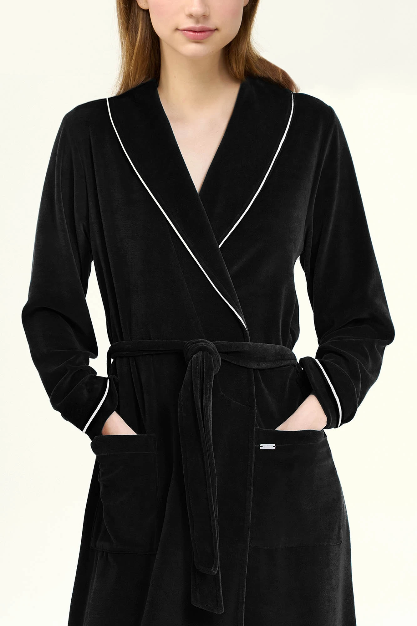 Γυναικεία Σταυρωτή Velvet Ρόμπα