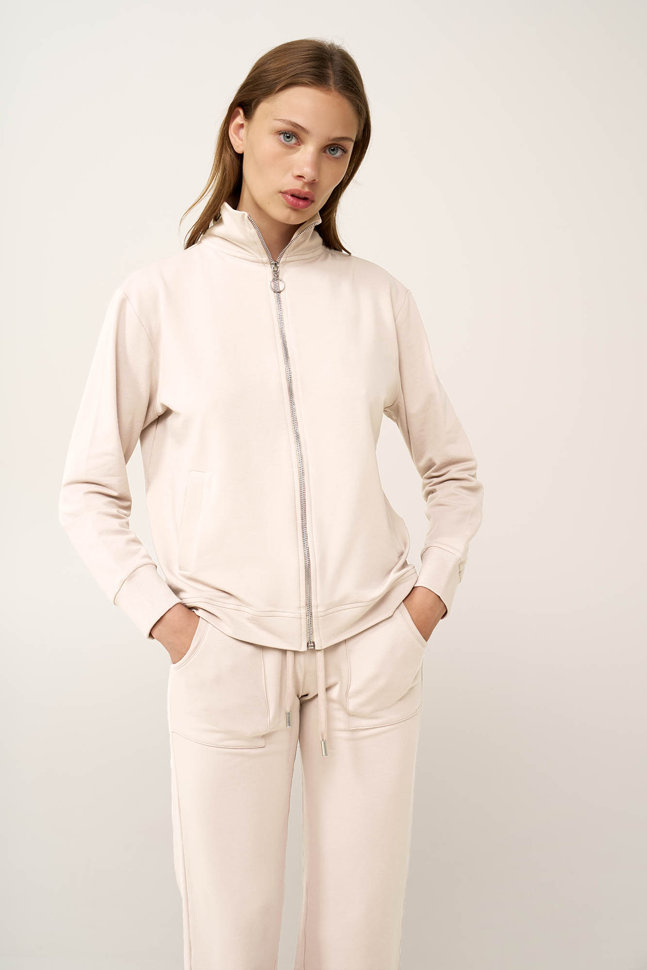 Γυναικεία Ζακέτα Φούτερ με Φερμουάρ