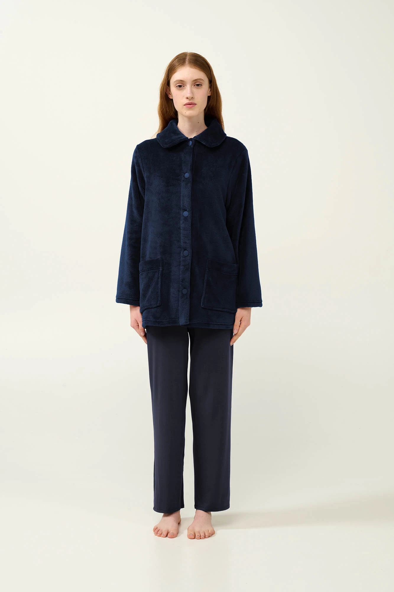 Γυναικεία Κουμπωτή Fleece Ρόμπα