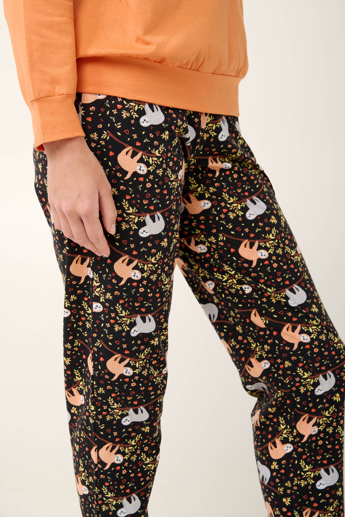 Βαμβακερές Γυναικείες Πυτζάμες με Μανσέτες