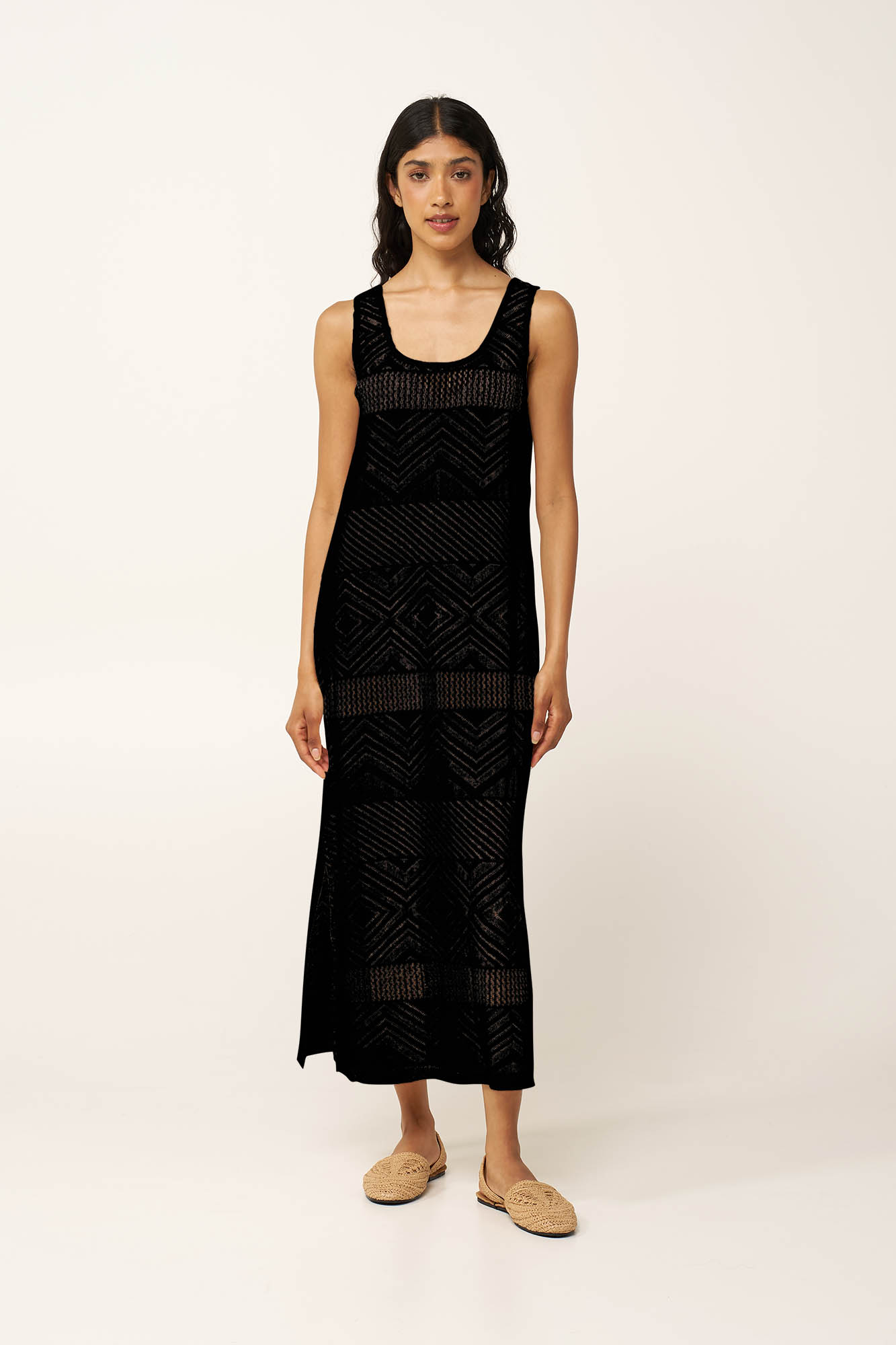 Maxri Jacquard Καλοκαιρινό Φόρεμα