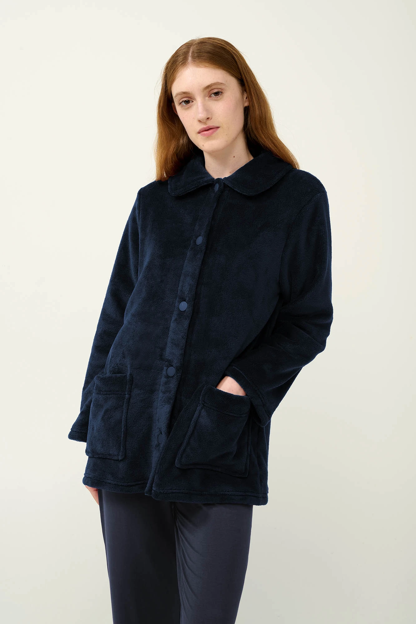 Γυναικεία Κουμπωτή Fleece Ρόμπα