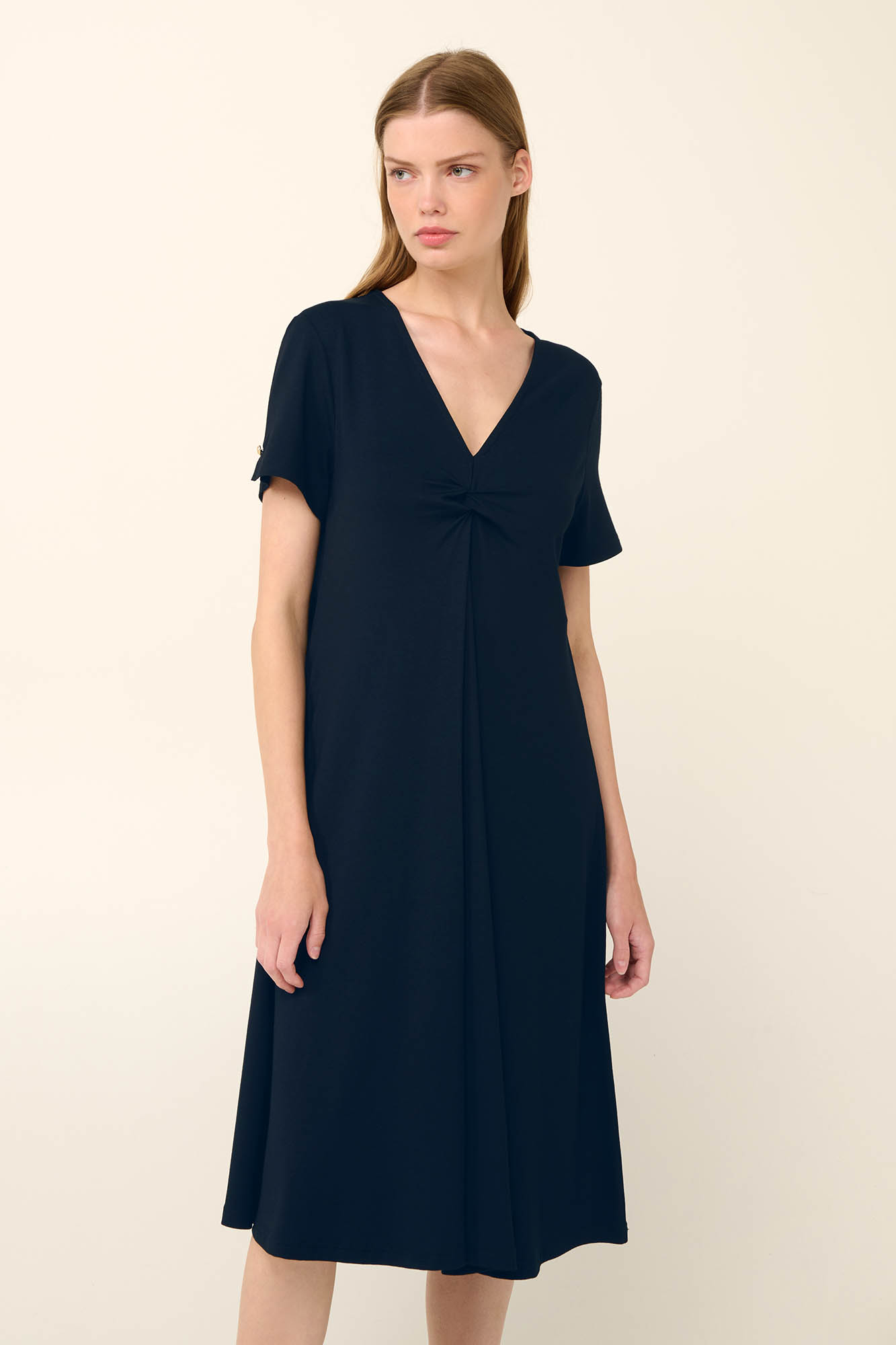 Μονόχρωμο Καλοκαιρινό Φόρεμα από Viscose