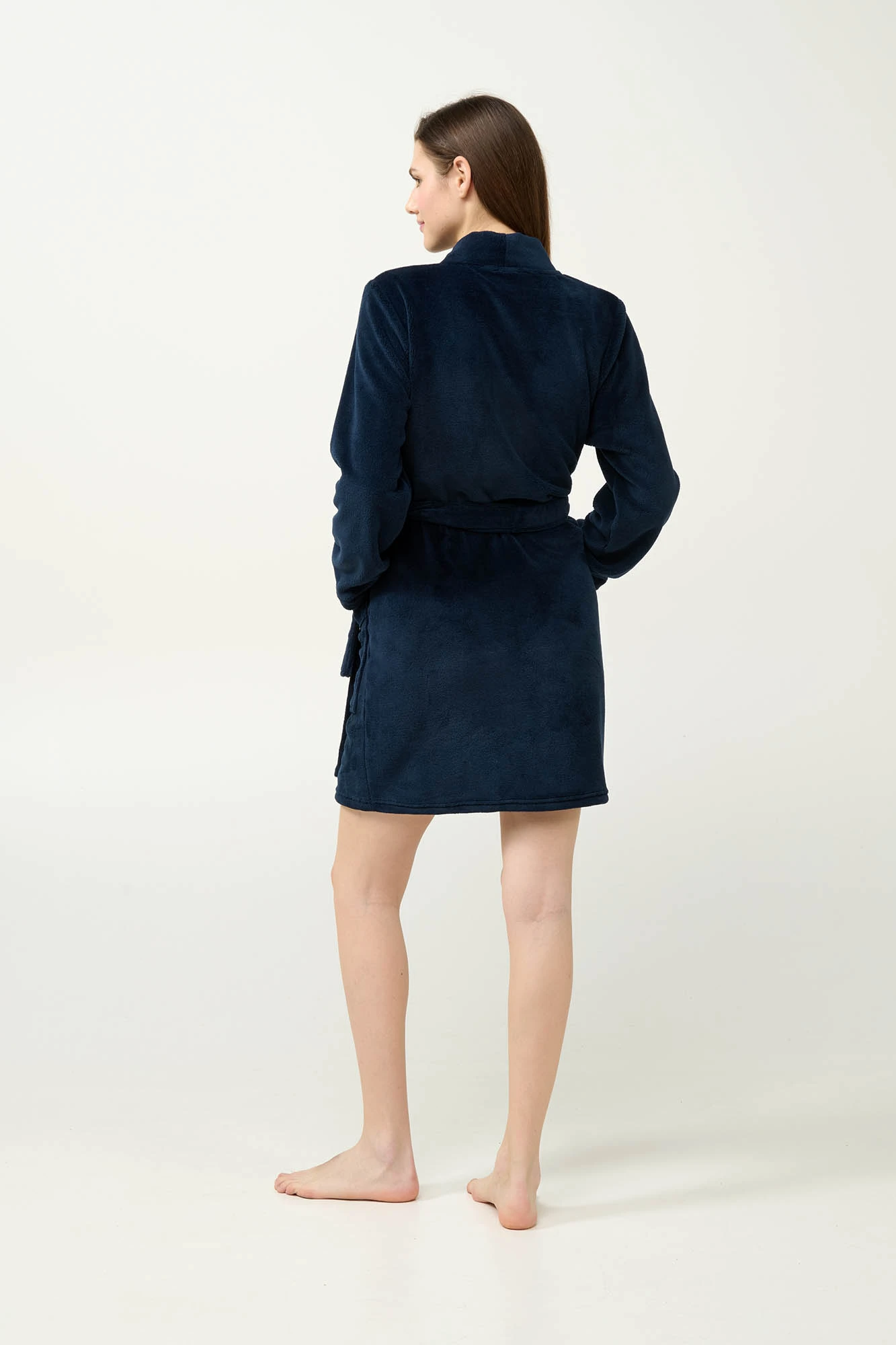 Γυναικεία Σταυρωτή Fleece Ρόμπα