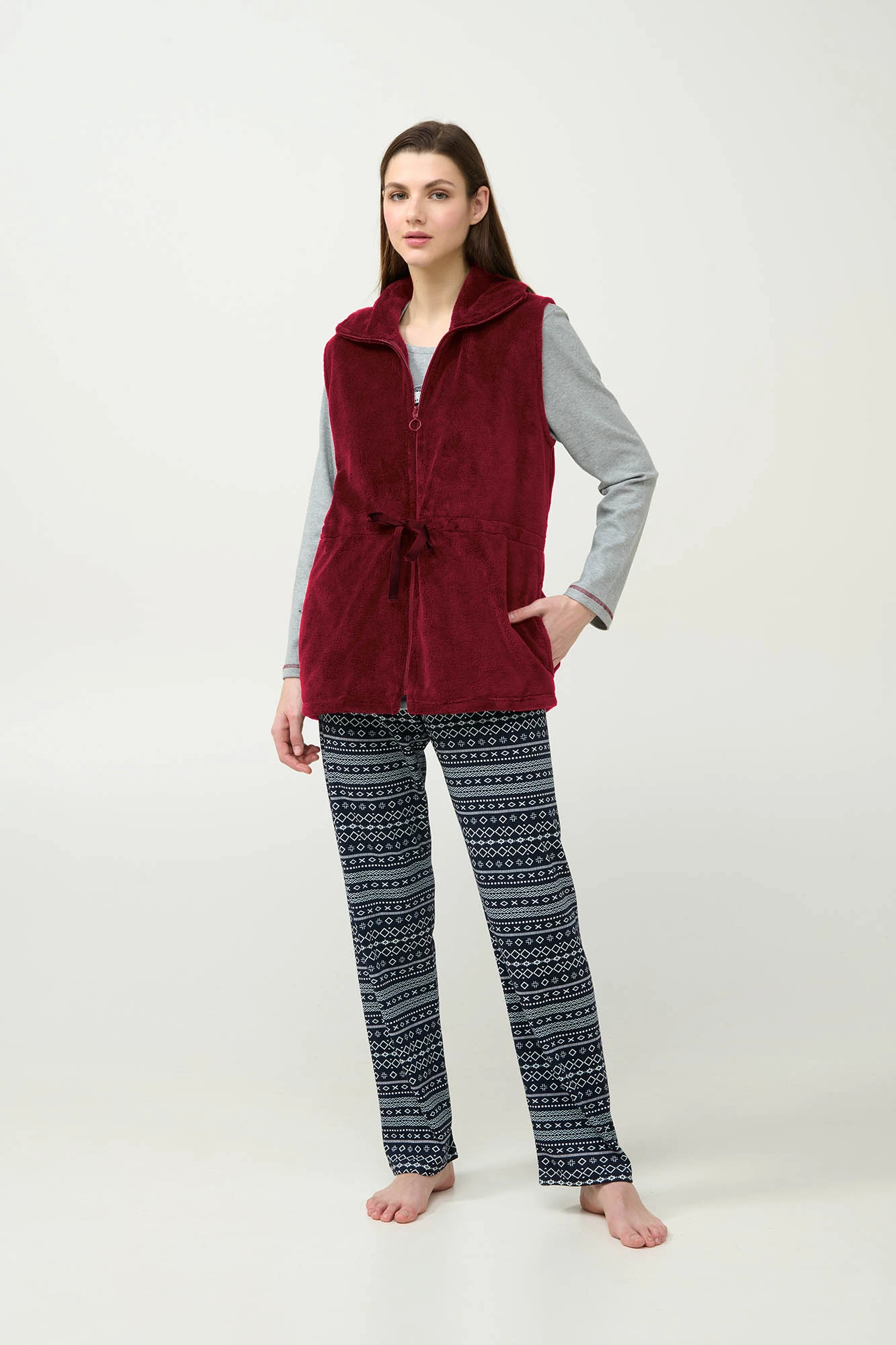 Γυναικείο Fleece Γιλέκο με Φερμουάρ