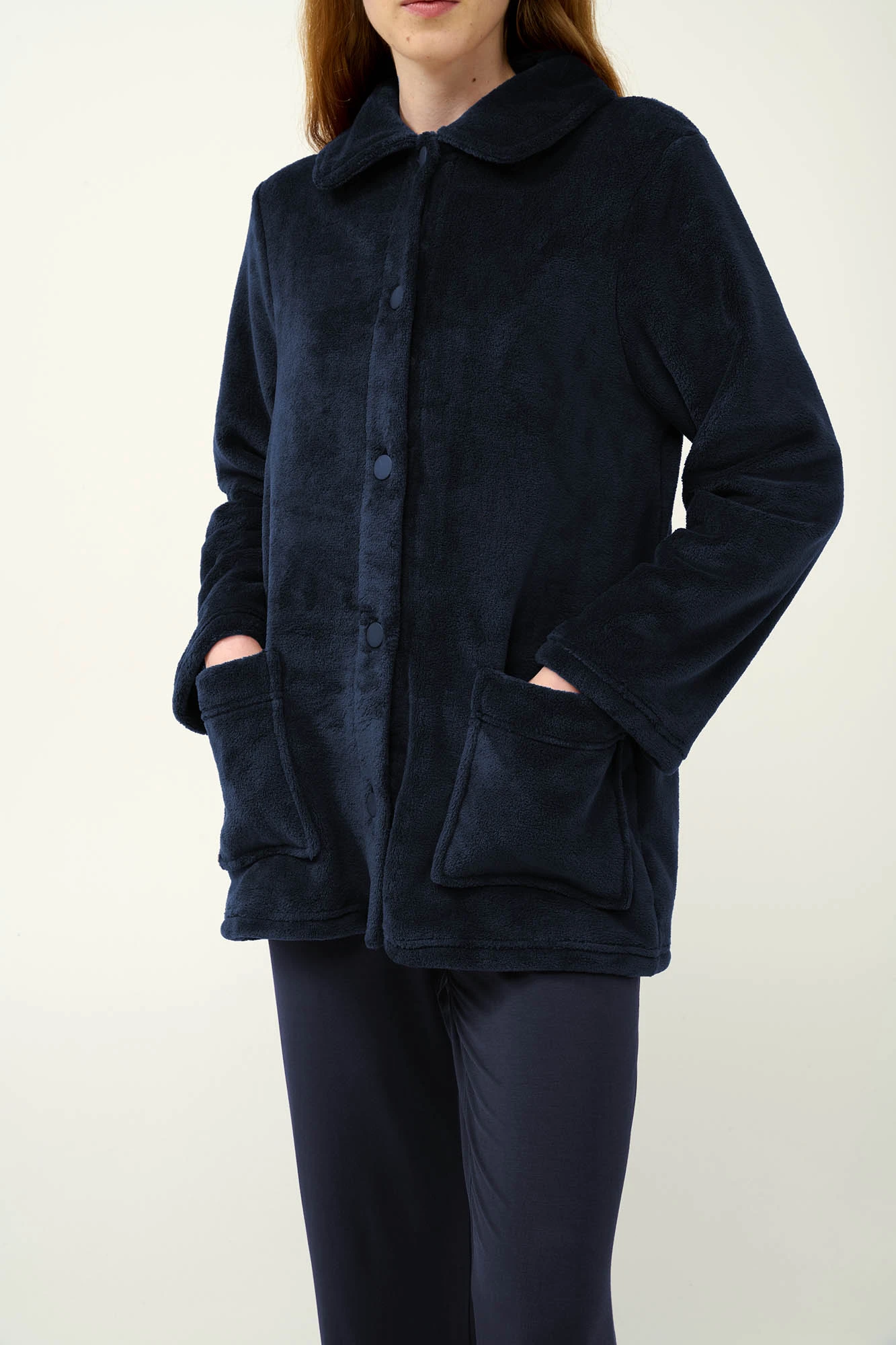Γυναικεία Κουμπωτή Fleece Ρόμπα