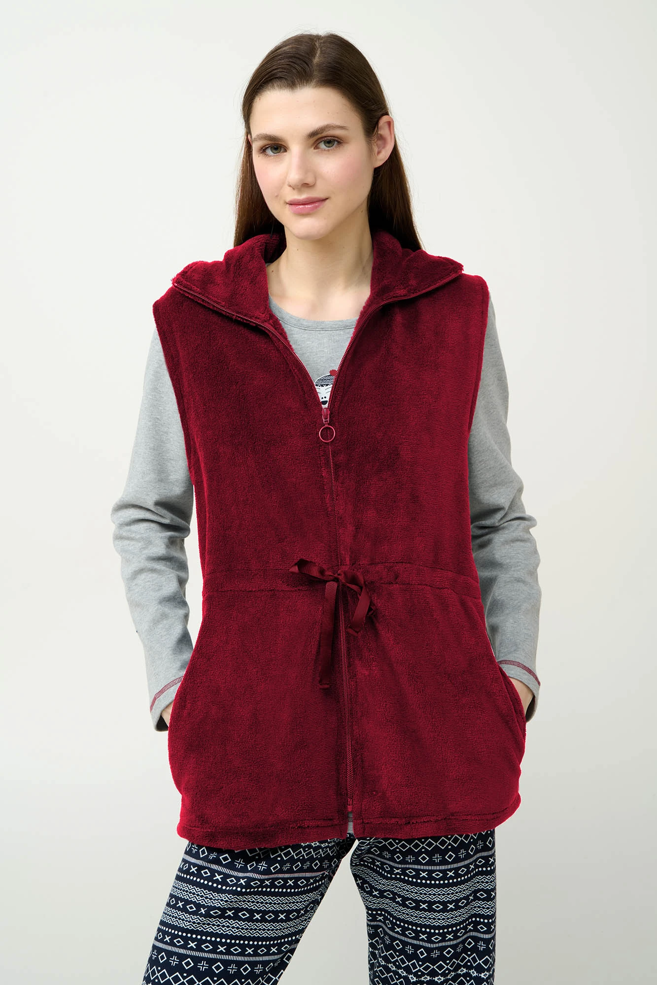 Γυναικείο Fleece Γιλέκο με Φερμουάρ
