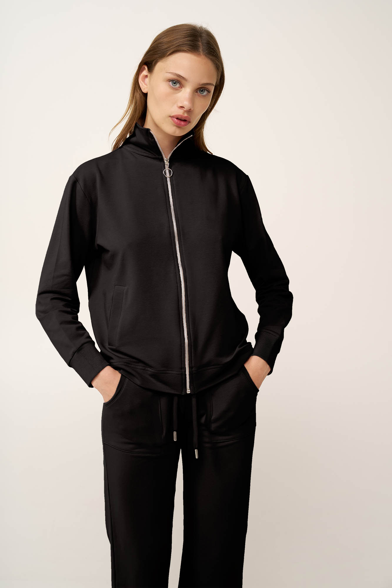 Γυναικεία Ζακέτα Φούτερ με Φερμουάρ