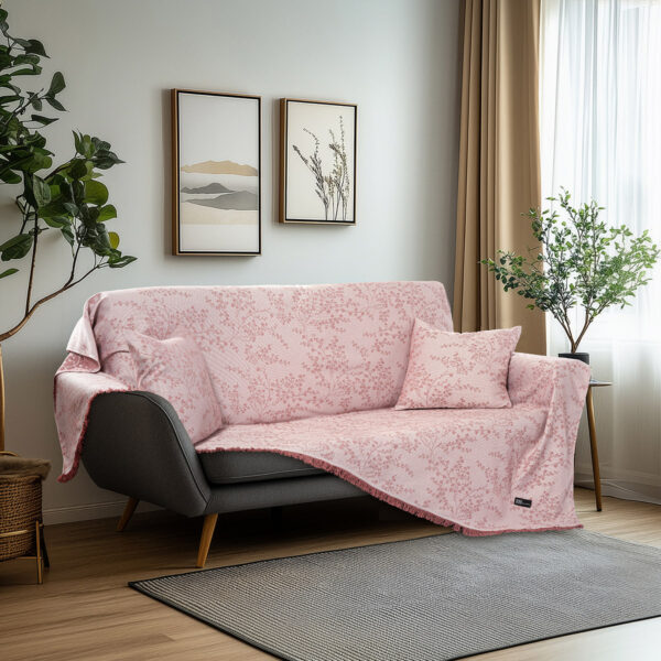 Beauty Home Μαξιλαροθήκη διακοσμητική Amos Art 8714 40x40 Ροζ