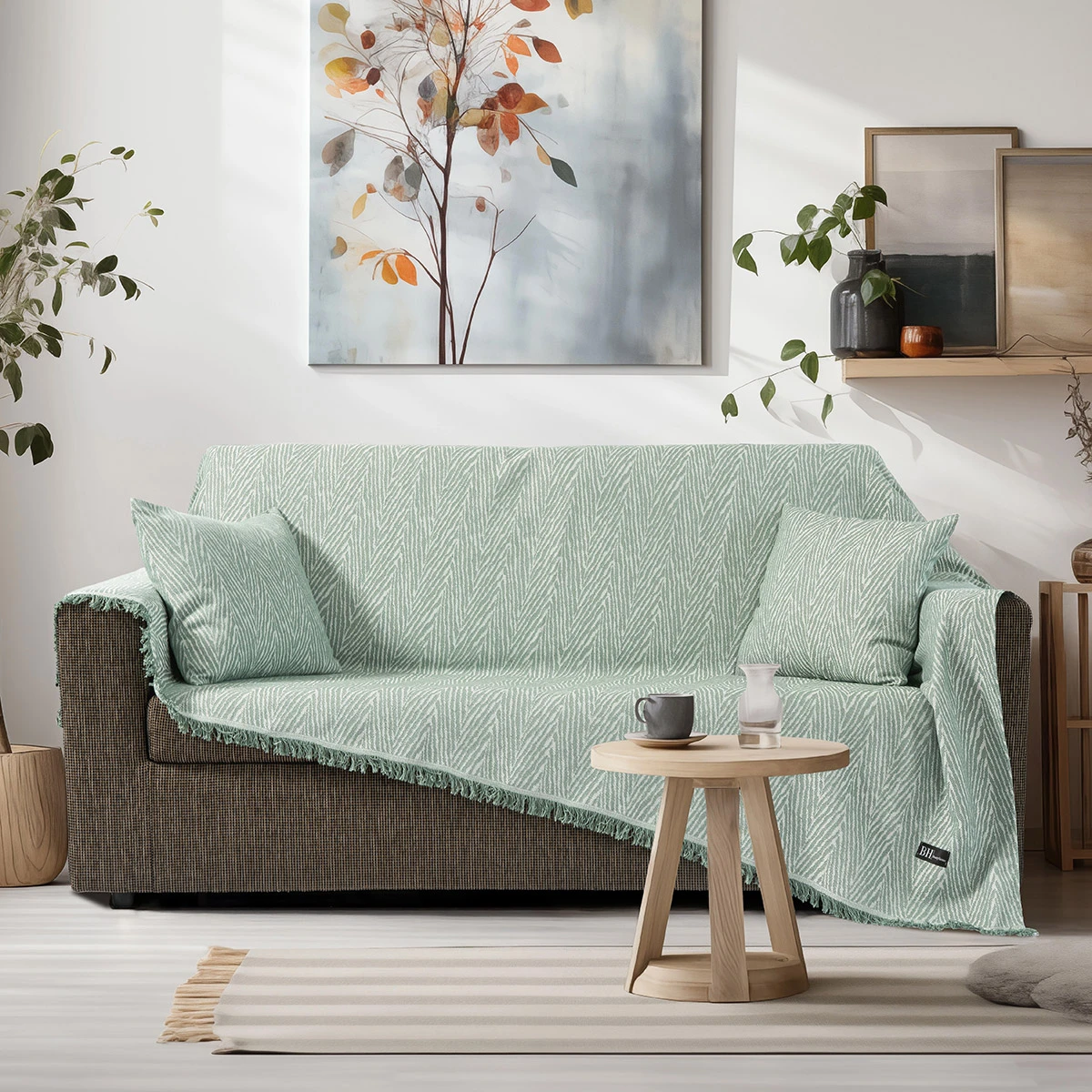 Beauty Home Μαξιλαροθήκη διακοσμητική Amos Art 8716 40x40 Βεραμάν