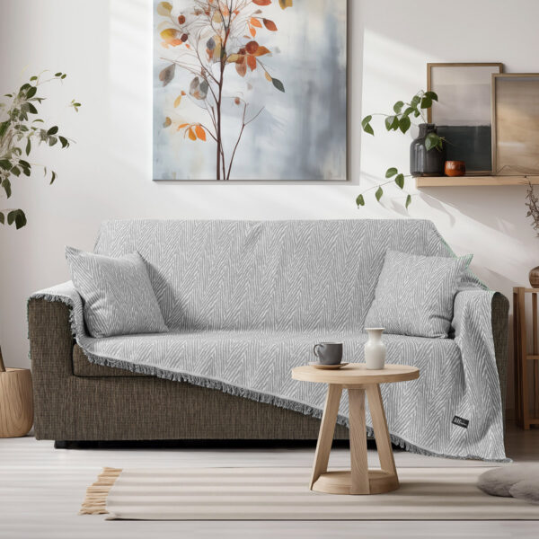 Beauty Home Μαξιλαροθήκη διακοσμητική Amos Art 8718 40x40 Γκρι