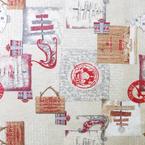 LINO ΤΡΑΠΕΖΟΜΑΝΤΗΛΟ LABELS BEIGE 140X180