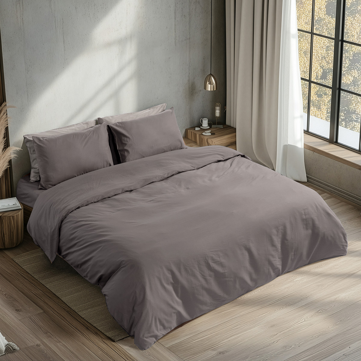 Beauty Home Κουβερλί υπέρδιπλο Prime Αrt 1230 220x240 Aνθρακί