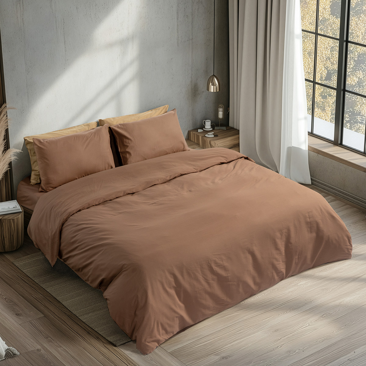 Beauty Home Κουβερλί υπέρδιπλο Prime Αrt 1230 220x240 Μόκα
