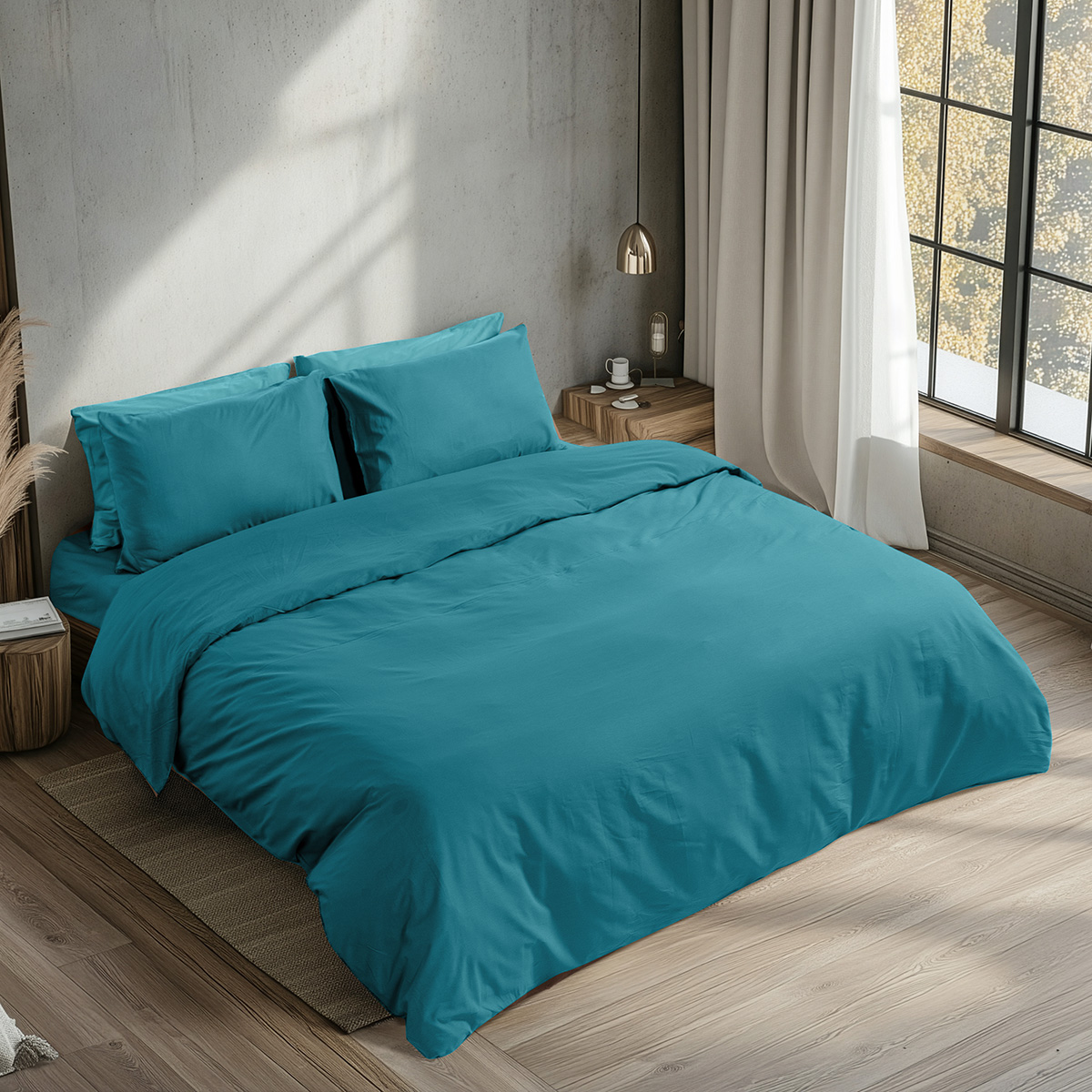 Beauty Home Κουβερλί υπέρδιπλο Prime Αrt 1230 220x240 Πετρόλ