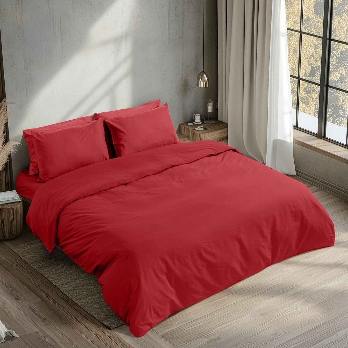 Beauty Home Κουβερλί υπέρδιπλο Prime Αrt 1230 220x240 Κόκκινο