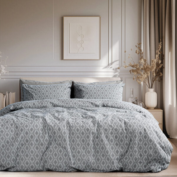 12564 Beauty Home Σετ Πάπλωμα μονό Moments Αrt 12564 160x230 Ανθρακί