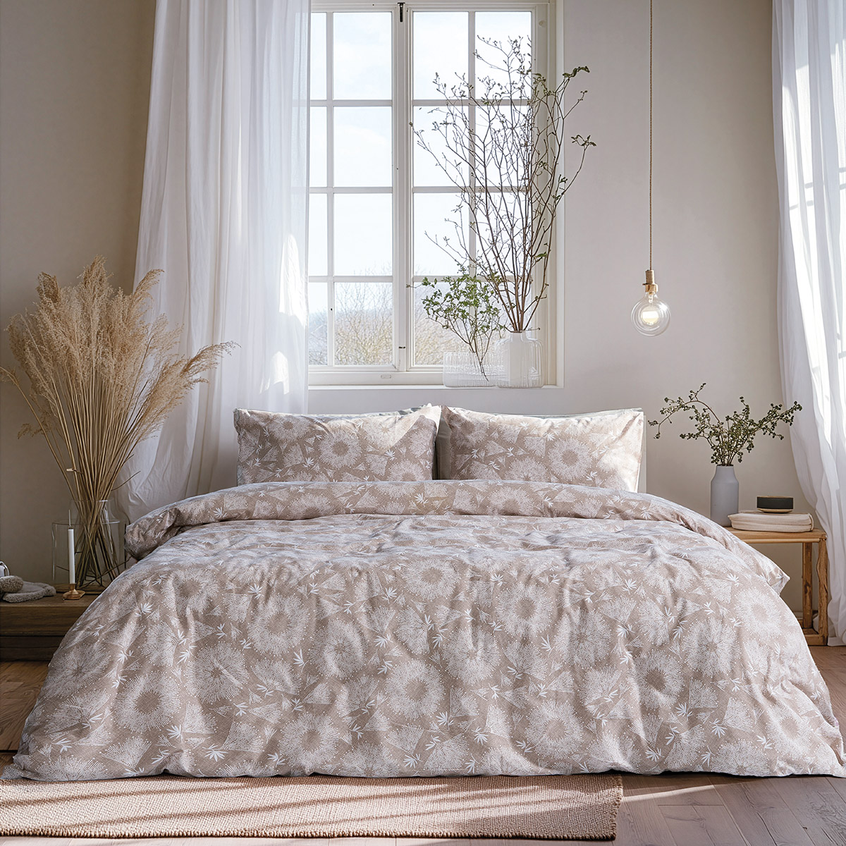 12568 Beauty Home Σετ Πάπλωμα υπέρδιπλο Moments Αrt 12568 220x240 Μπεζ