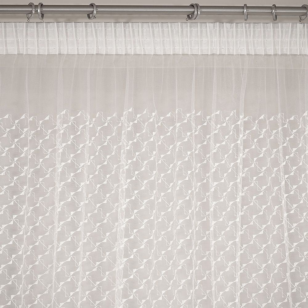 LINO ΚΟΥΡΤΙΝΑ BRIDO WHITE ΜΕ ΤΡΕΣΑ 280X300
