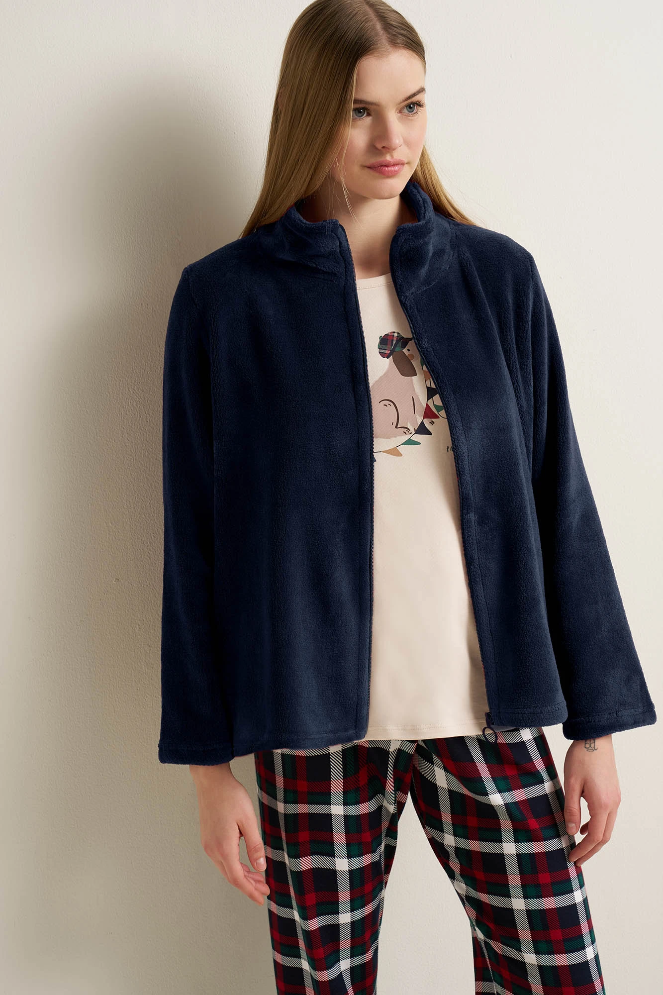Γυναικεία Fleece Ζακέτα με Φερμουάρ