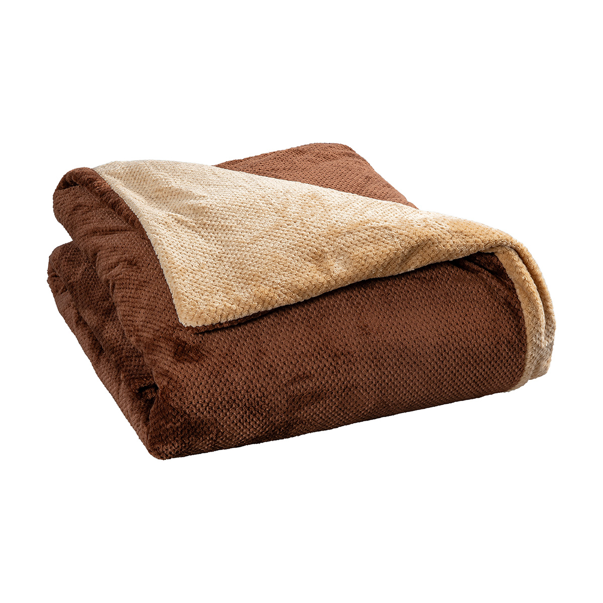 11602_Beige-Brown Beauty Home Παπλωματοθήκη υπέρδιπλη διπλής όψεως Art 11602 Jacquard fleece 700gsm Fiesta Plus 220x240 Καφέ,Μπεζ