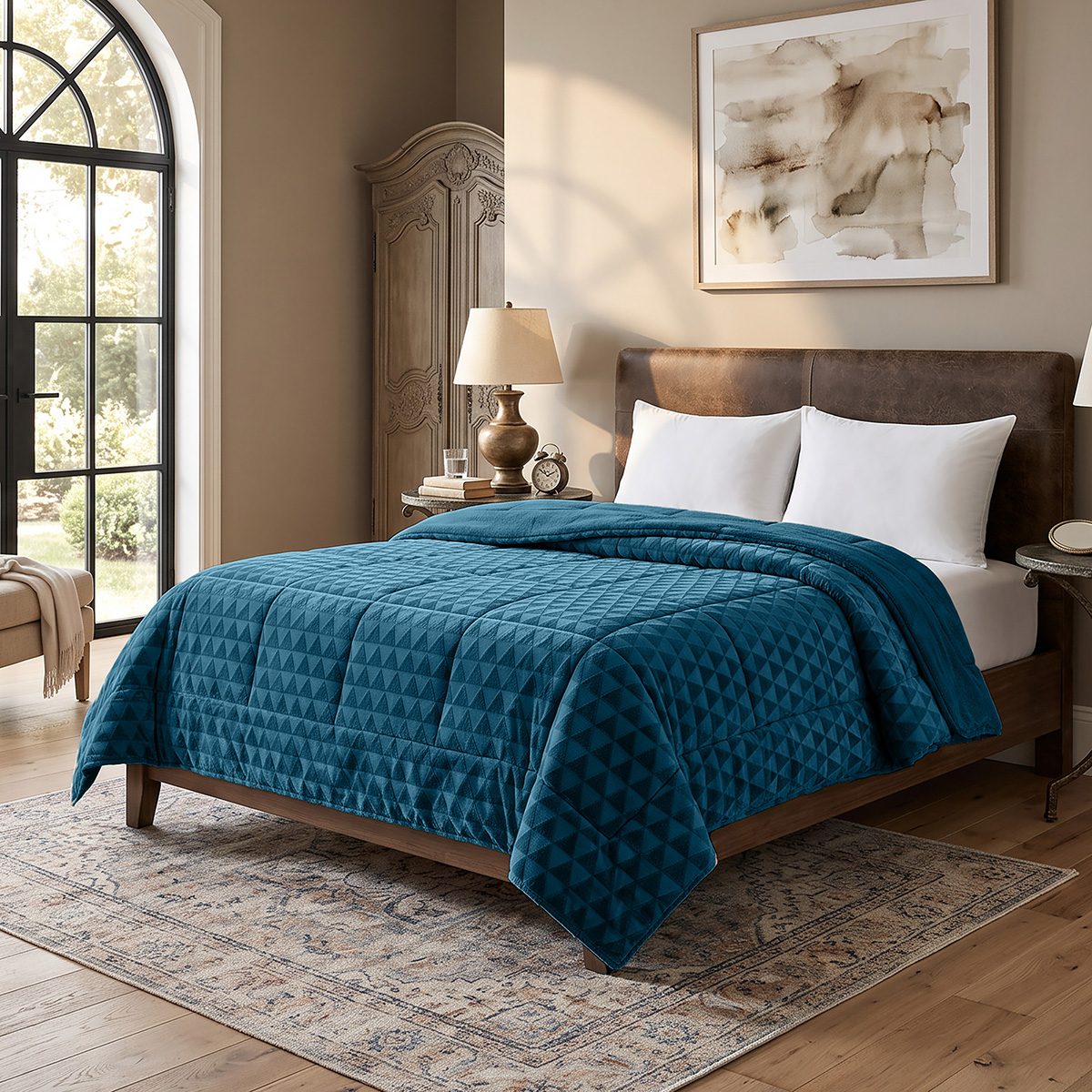 12700_a Beauty Home Κουβερτοπάπλωμα υπέρδιπλο Art 12700 220x240 Πετρόλ