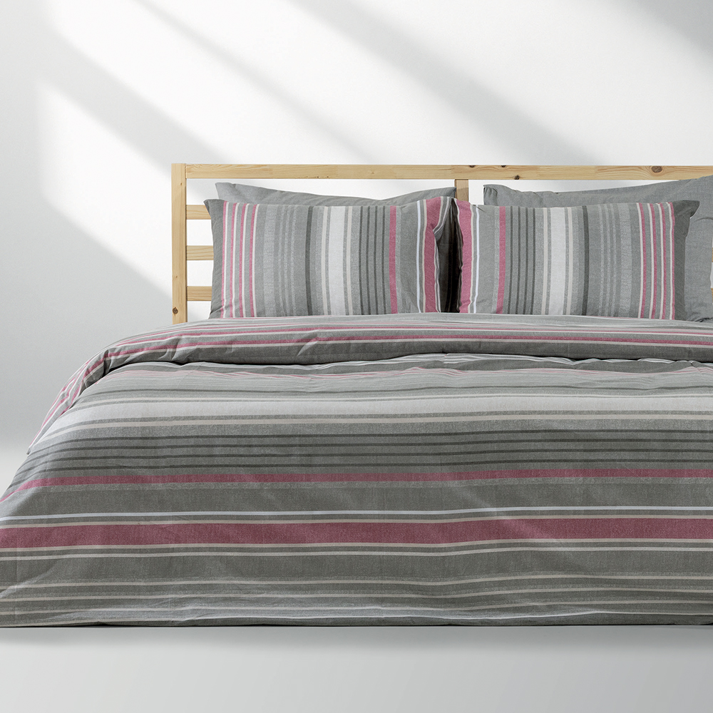 LINO Σετ Παπλωματοθήκη Μονή (160x240) Madison Dusty Pink