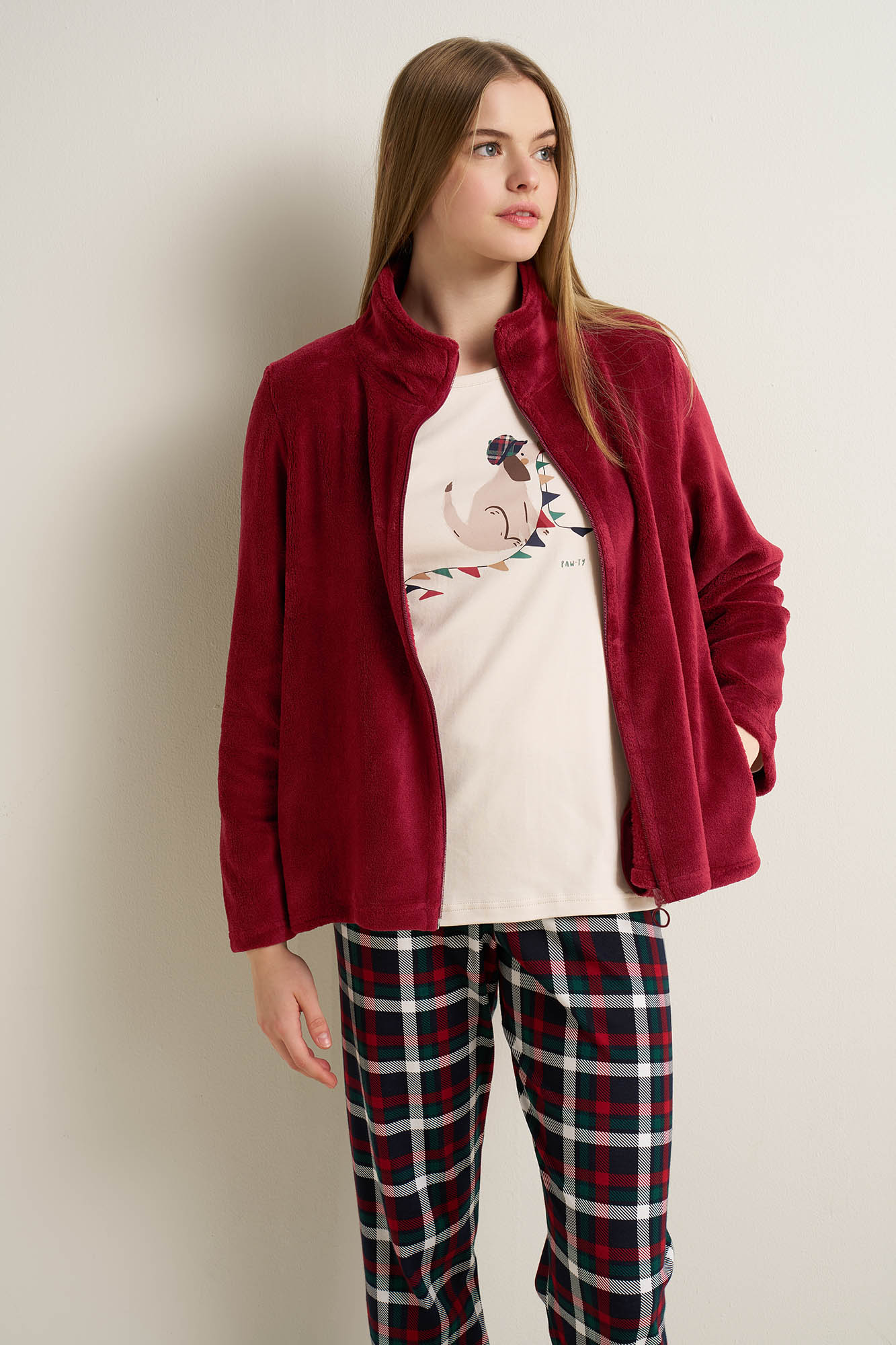 Γυναικεία Fleece Ζακέτα με Φερμουάρ