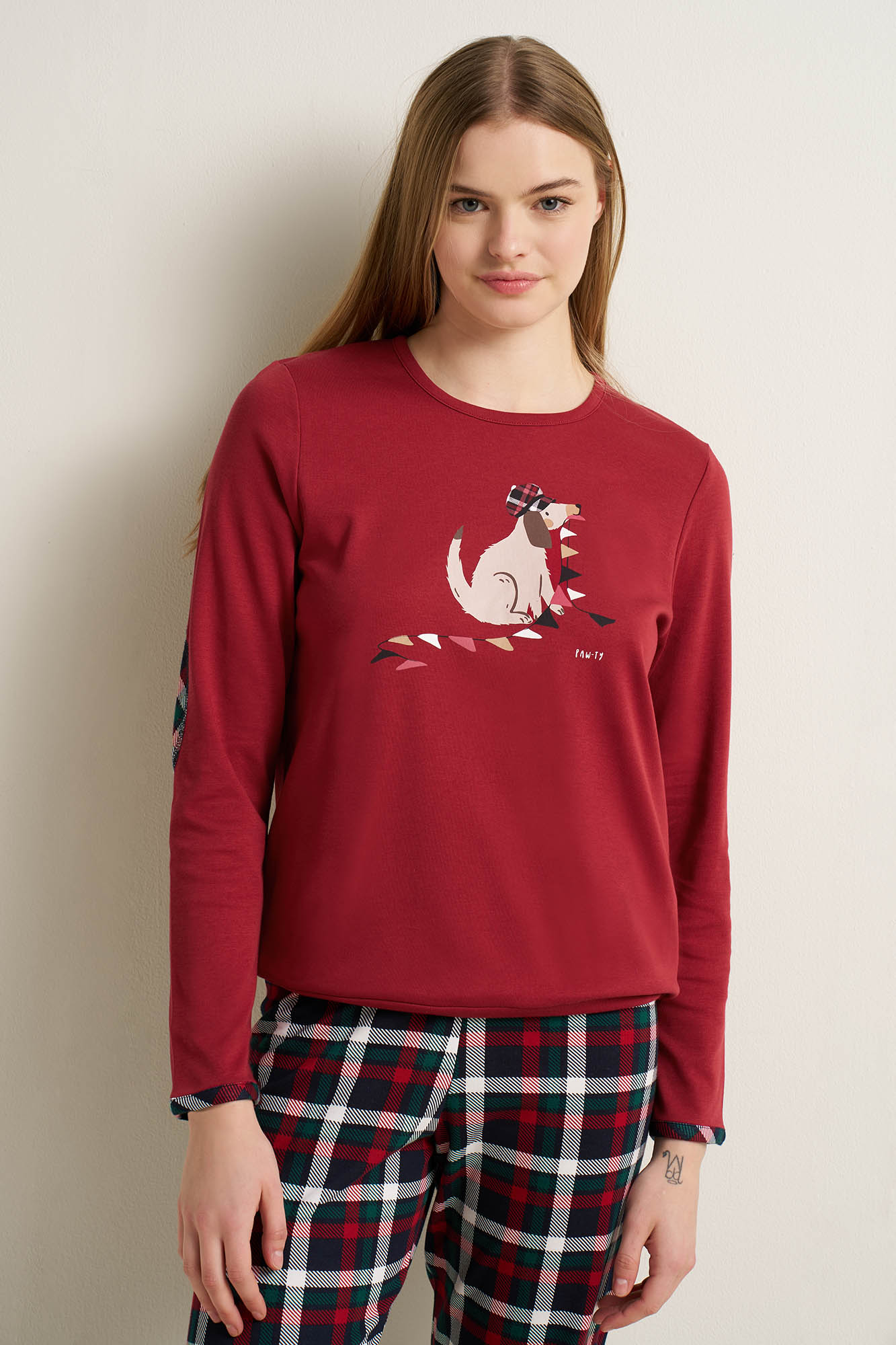 3_0461745135 Γυναικεία Βαμβακερή Matching Πυτζάμα