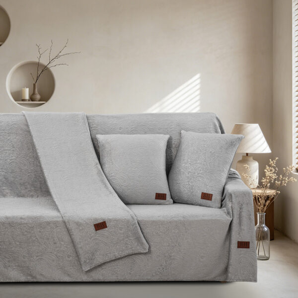 8674 Beauty Home Μαξιλαροθήκη διακοσμητική Sienna Art 8674 50x50 Γκρι