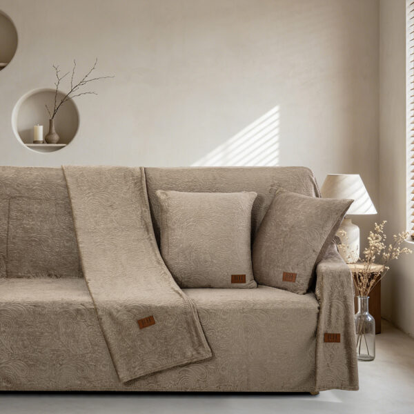 8675 Beauty Home Μαξιλαροθήκη διακοσμητική Sienna Art 8675 50x50 Μόκα