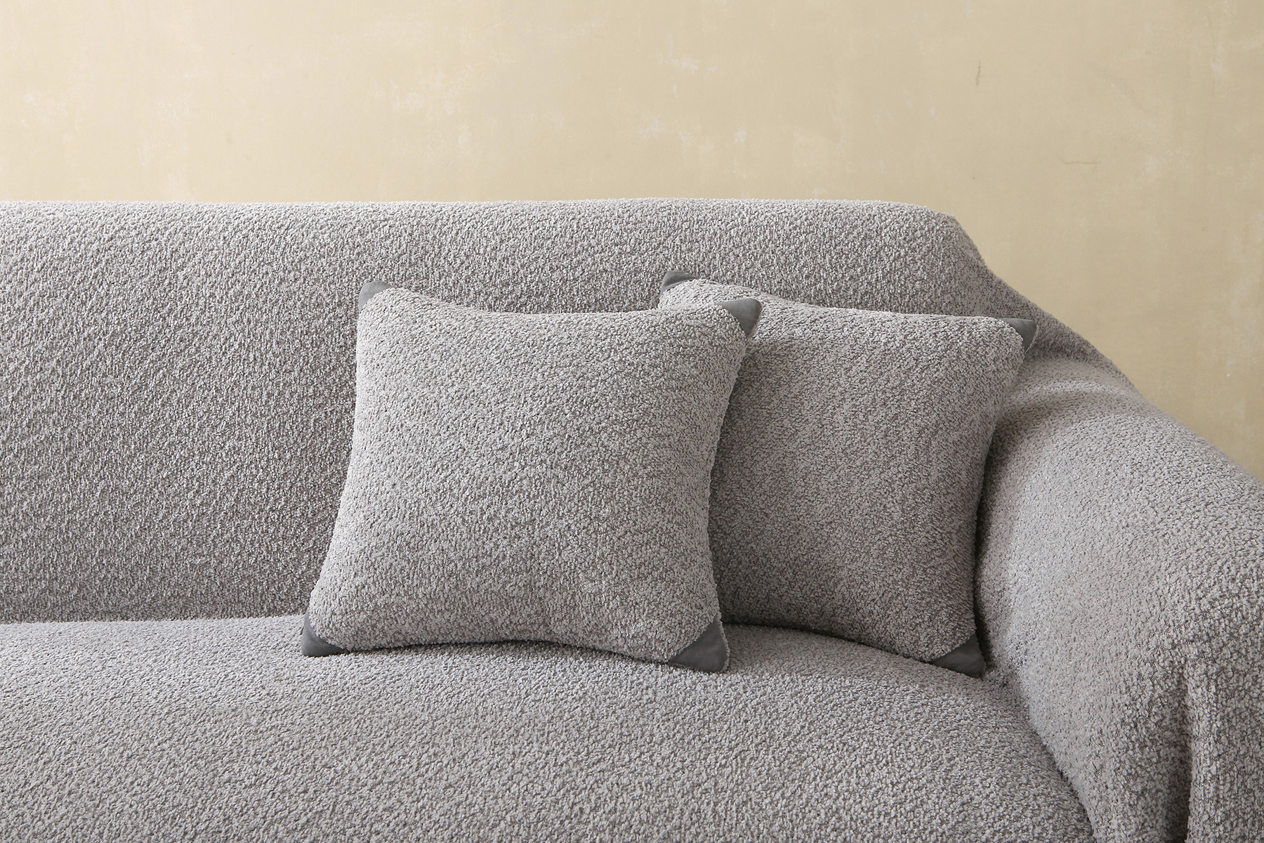8831_4 Beauty Home Μαξιλαροθήκη Lamb Plus Art 8831 42x42 Γκρι